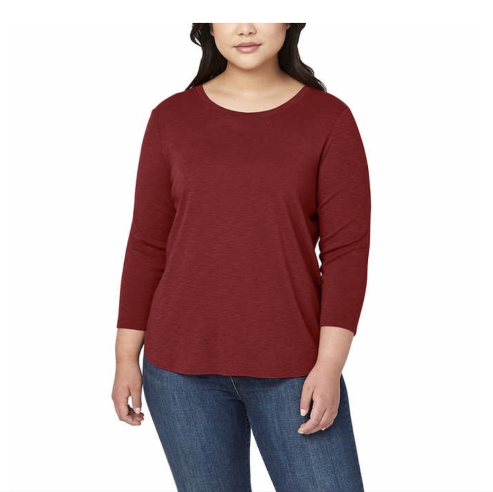 Kirkland signature slub tee small 100% cotton